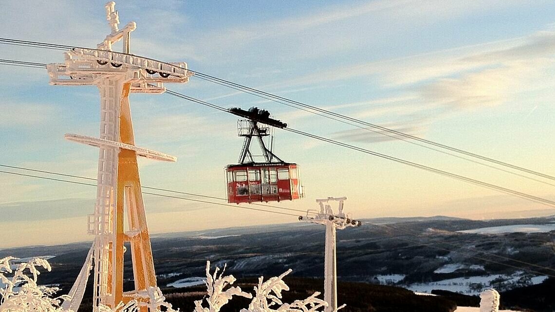 In luftigen Höhen Fichtelberg Schwebebahn